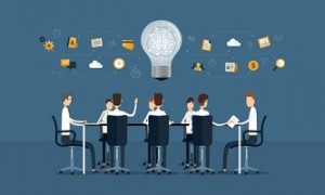 vector business  teamwork   meeting and  brainstorm